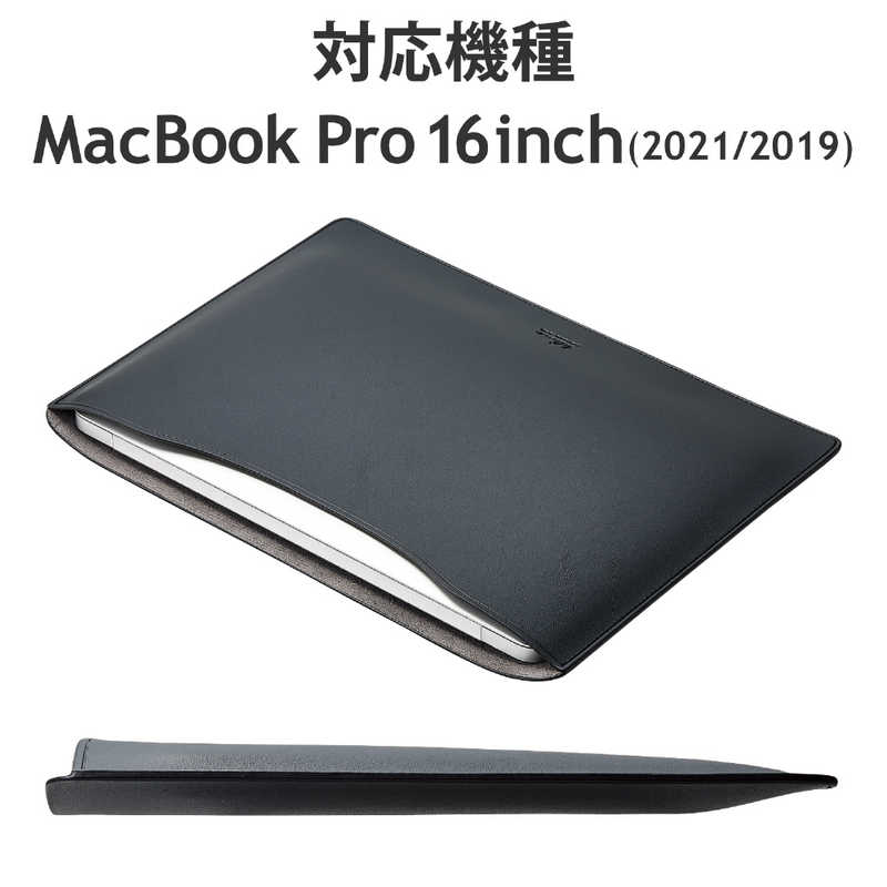 エレコム　ELECOM エレコム　ELECOM MacBook Pro(16インチ､2021/2019)用 ソフトレザー スリーブケース ブラック BMIBSVM2216BK BMIBSVM2216BK