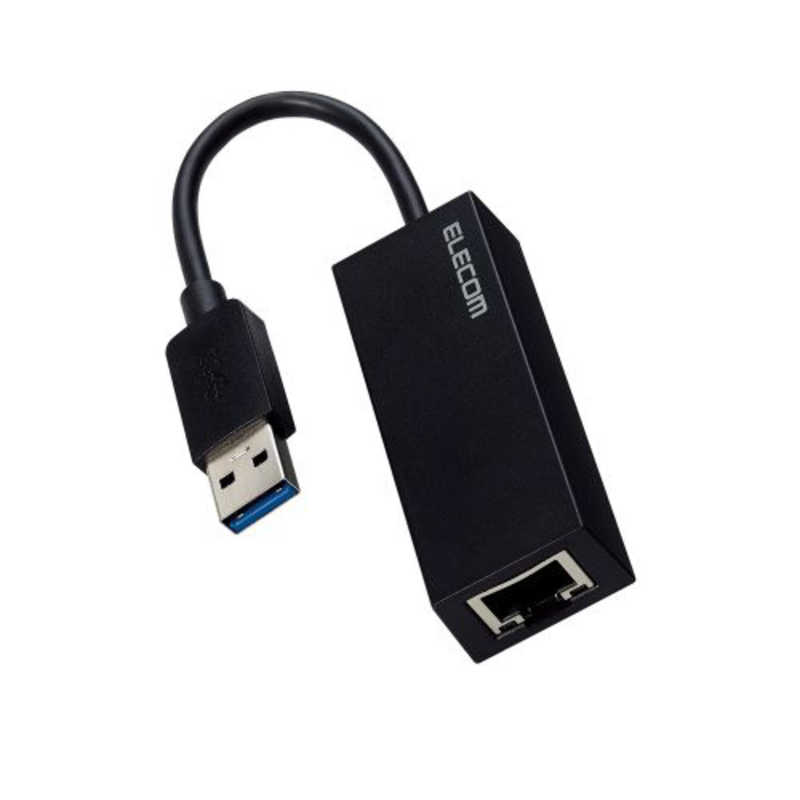 エレコム　ELECOM エレコム　ELECOM 有線LANアダプター USB A LANポート ×1ポート 1000/100/10Mbps USB3.2(Gen1)  EDC-GUA3V2-B EDC-GUA3V2-B
