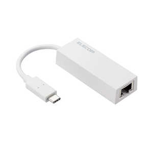 エレコム　ELECOM 有線LANアダプター USB Type C 変換アダプタ LANポート ×1ポート 1000Mbps USB3.2 Gen1 ホワイト EDC-GUC3V2-W
