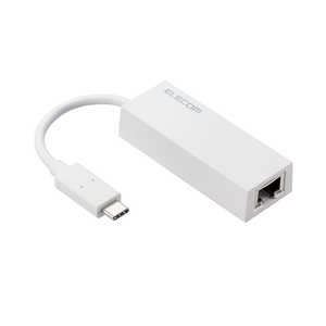 エレコム ELECOM 有線LANアダプター USB Type C 変換アダプタ LANポート ×1ポート 1000Mbps USB3.2 Gen1 ホワイト EDC-GUC3V2-W エレコム ELECOM 有線LANアダプター USB Type C 変換アダプタ LANポート ×1ポート 1000Mbps USB3.2 Gen1 ホワイト EDC-GUC3V2-W