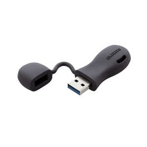 エレコム ELECOM USBメモリ 32GB USB3.2(Gen1)/3.1(Gen1)/3.0/2.0 USB A 一体型 キャップ式 ストラップホール付 ブラック MF-JRU3032GBK