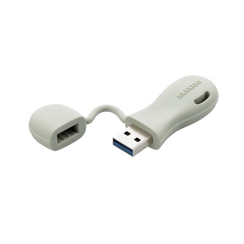 エレコム　ELECOM エレコム　ELECOM USBメモリ 32GB USB3.2(Gen1)/3.1(Gen1)/3.0/2.0 USB A 一体型 キャップ式 ストラップホール付 グリーン MF-JRU3032GGR MF-JRU3032GGR