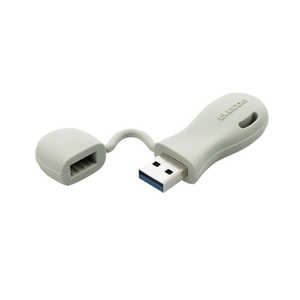 エレコム　ELECOM USBメモリ 32GB USB3.2(Gen1)/3.1(Gen1)/3.0/2.0 USB A 一体型 キャップ式 ストラップホール付 グリーン MF-JRU3032GGR