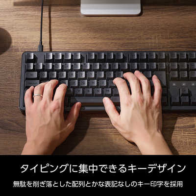 エレコム ELECOM キーボード Leggero(赤軸) ［有線 /USB］ ブラック TK