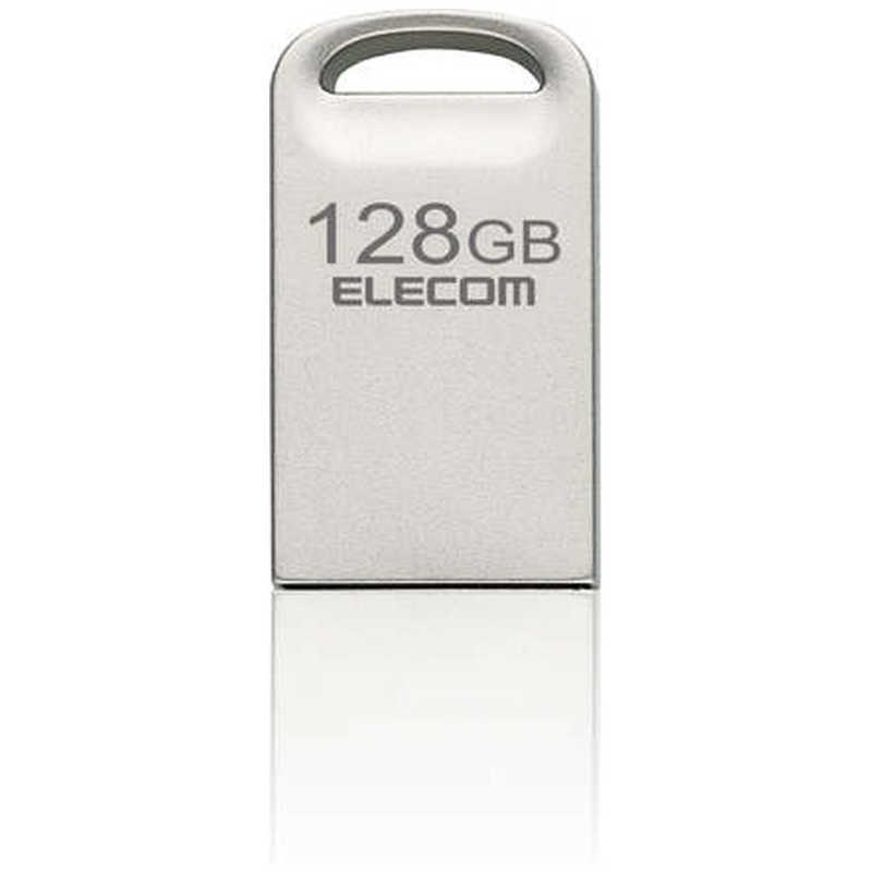 エレコム　ELECOM エレコム　ELECOM USBメモリ 128GB USB3.2(Gen1)/3.1(Gen1)/3.0/2.0 USB A 超小型 シルバー MF-SU3A128GSV MF-SU3A128GSV