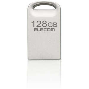 エレコム　ELECOM USBメモリ 128GB USB3.2(Gen1)/3.1(Gen1)/3.0/2.0 USB A 超小型 シルバー MF-SU3A128GSV