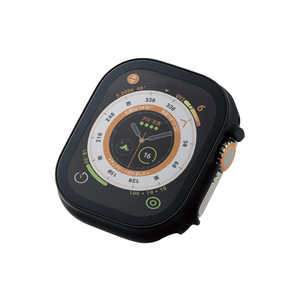 エレコム ELECOM アップルウォッチ カバー Apple Watch Ultra 49mm 強化ガラス 表面硬度10H 側面マット ブラック AW22CFCGBK エレコム ELECOM アップルウォッチ カバー Apple Watch Ultra 49mm 強化ガラス 表面硬度10H 側面マット ブラック AW22CFCGBK