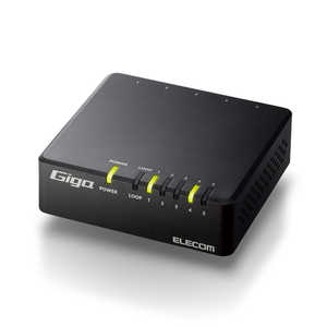 エレコム ELECOM スイッチングハブ LAN ハブ 5ポート Giga対応 1000/100/10Mbps マグネット付 AC電源 ファンレス 静音 省エネ機能 壁掛け設置対応 ブラック EHC- エレコム ELECOM スイッチングハブ LAN ハブ 5ポート Giga対応 1000/100/10Mbps マグネット付 AC電源 ファンレス 静音 省エネ機能 壁掛け設置対応 ブラック EHC-