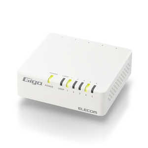 エレコム ELECOM スイッチングハブ LAN ハブ 5ポート Giga対応 1000/100/10Mbps マグネット付 AC電源 ファンレス 静音 省エネ機能 壁掛け設置対応 ホワイト EHC- エレコム ELECOM スイッチングハブ LAN ハブ 5ポート Giga対応 1000/100/10Mbps マグネット付 AC電源 ファンレス 静音 省エネ機能 壁掛け設置対応 ホワイト EHC-