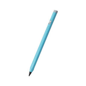 エレコム　ELECOM iPad用 タッチペン スタイラスペン 充電式 USB Type-C 充電 傾き感知 誤作動防止 磁気吸着 ペン先2mm スリム 握りやすい三角形  ブルー P-TPACAPEN02BU