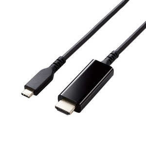 쥳 ELECOM USB Type-C to HDMI Ѵ ֥ 1m 4K 60Hz ˶ ѵ ߥ顼 ޥǥץ쥤б ֥å MPACHDMIS10BK