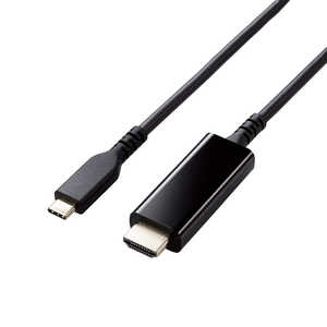 쥳 ELECOM USB Type-C to HDMI Ѵ ֥ 2m 4K 60Hz ˶ ѵ ߥ顼 ޥǥץ쥤б ֥å MPA-CHDMIS20BK