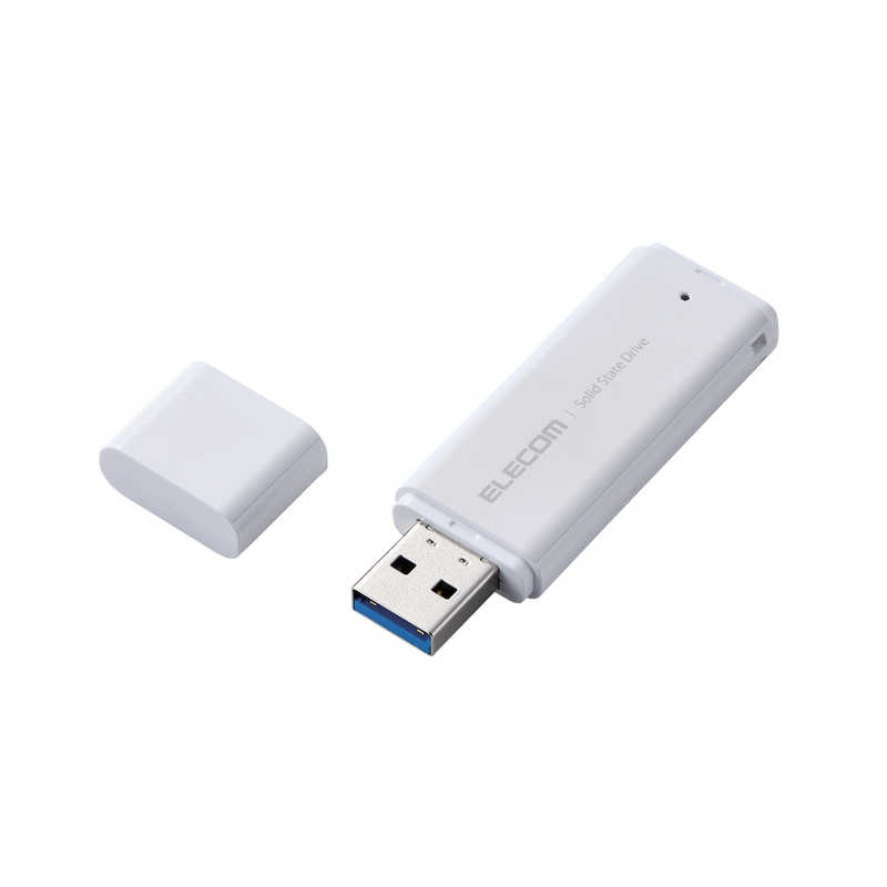 エレコム　ELECOM エレコム　ELECOM 外付けSSD USB3.2(Gen1) 小型 キャップ式 250GB ホワイト ESD-EMC0250GWH ESD-EMC0250GWH