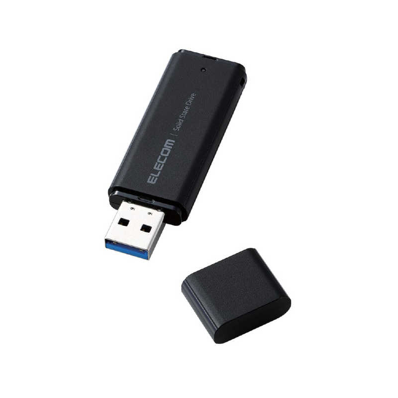 エレコム　ELECOM エレコム　ELECOM 外付けSSD USB-A接続 PS5/PS4、録画対応 ブラック [500GB /ポータブル型] ESD-EMC0500GBK ESD-EMC0500GBK
