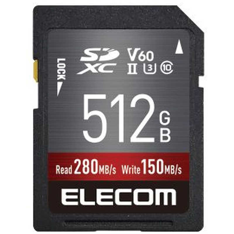エレコム　ELECOM エレコム　ELECOM SDXCカード (512GB/Class10)  MF-FS512GU23V6R MF-FS512GU23V6R