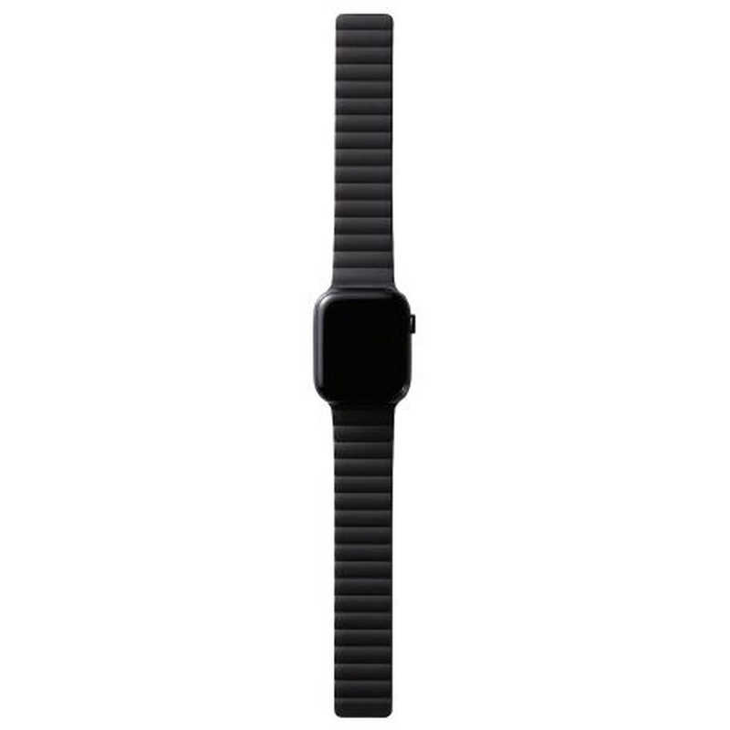 エレコム　ELECOM エレコム　ELECOM アップルウォッチ バンド Apple Watch Ultra / SE ( 第2世代 / 第1世代 ) / Series8～１［ 49mm 45mm 44mm 42mm ］ ブラック AW-45BDMAGBK AW-45BDMAGBK