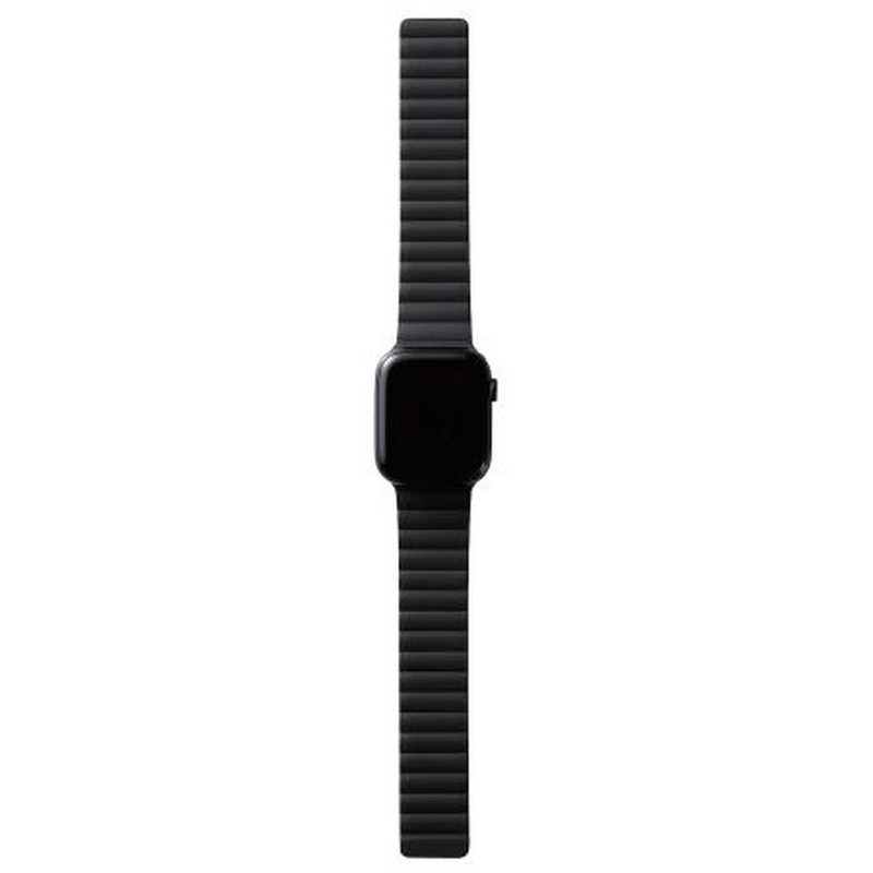 エレコム　ELECOM エレコム　ELECOM Apple Watch用マグネットバンド（49/45/44/42mm） ブラック×グリーン AW-45BDMAGBK2 AW-45BDMAGBK2