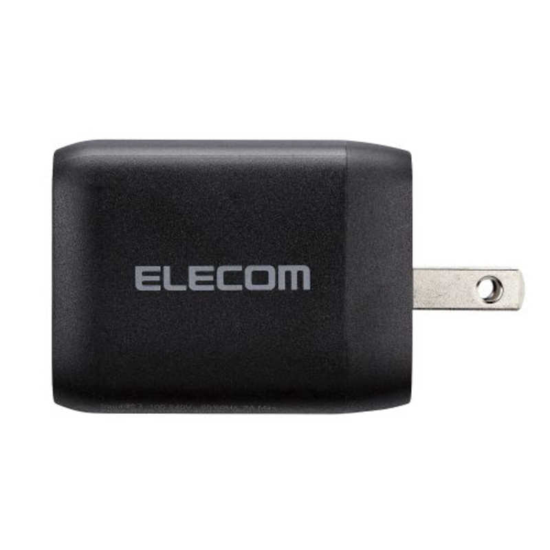 エレコム　ELECOM エレコム　ELECOM ノートパソコン 充電器 PD 65W PPS対応 Type-C ×2 USB A ×1 折りたたみプラグ 小型 軽量 ブラック  ACDC-PD4465BK ACDC-PD4465BK