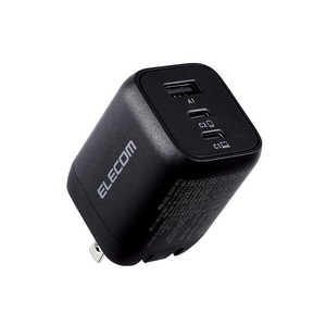 エレコム ELECOM ノートパソコン 充電器 PD 65W PPS対応 Type-C ×2 USB A ×1 折りたたみプラグ 小型 軽量 ブラック ACDC-PD4465BK エレコム ELECOM ノートパソコン 充電器 PD 65W PPS対応 Type-C ×2 USB A ×1 折りたたみプラグ 小型 軽量 ブラック ACDC-PD4465BK
