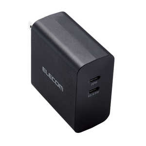 エレコム ELECOM USB TypeC 充電器 PD 対応 合計出力 70W Type C ×2 小型 軽量 ブラック MPA-ACCP4570BK エレコム ELECOM USB TypeC 充電器 PD 対応 合計出力 70W Type C ×2 小型 軽量 ブラック MPA-ACCP4570BK