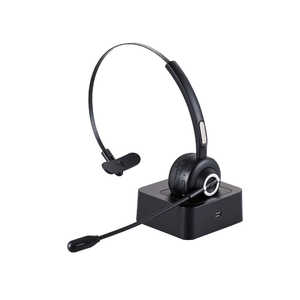 エレコム　ELECOM ヘッドセット+充電スタンド ブラック [ワイヤレス(Bluetooth) /片耳 /ヘッドバンドタイプ] LBT-HSOH14BK