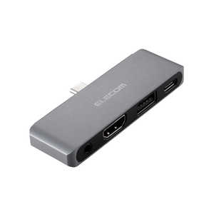 쥳 ELECOM USB-C ᥹ HDMI /3.5mm / USB-A / USB-CUSB PDб 60W ɥå󥰥ơ USB Power Deliveryб С DSTC25SV