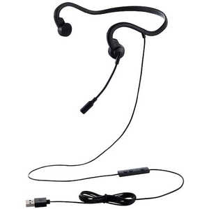 エレコム ELECOM 有線骨伝導ヘッドセット USB-A HS-BC05UBK エレコム ELECOM 有線骨伝導ヘッドセット USB-A HS-BC05UBK