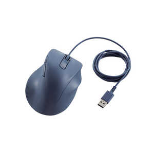 쥳 ELECOM ޥ EX-G XL  [BlueLED /ͭ /5ܥ /USB] ֥롼 M-XGXL30UBSKBU