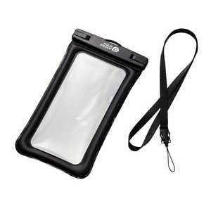 エレコム ELECOM スマホ防水ケース IPX8 ( 防水ケース ×1 ネックストラップ ×1) 水没防止設計 アウトドア P-WPSF04BK エレコム ELECOM スマホ防水ケース IPX8 ( 防水ケース ×1 ネックストラップ ×1) 水没防止設計 アウトドア P-WPSF04BK
