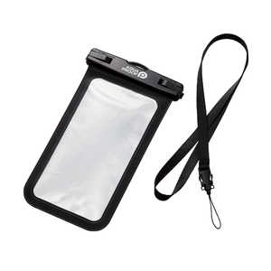 エレコム ELECOM スマホ防水ケース IPX8 ( 防水ケース ×1 ネックストラップ ×1) AQUA PROOF ブラック P-WPSN04BK エレコム ELECOM スマホ防水ケース IPX8 ( 防水ケース ×1 ネックストラップ ×1) AQUA PROOF ブラック P-WPSN04BK
