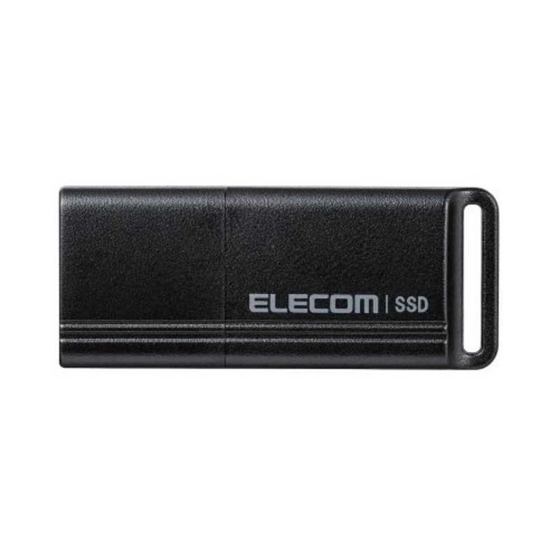 エレコム　ELECOM エレコム　ELECOM SSD 外付け 500GB USB3.2 Gen1 読出最大400MB/秒 超小型 USBメモリ型 ポータブル キャップ式 高速 耐衝撃 ブラック ESD-EXS0500GBK ESD-EXS0500GBK