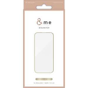 エレコム ELECOM iPhone 15 Pro(6.1インチ) ガラスフィルム/フレーム/シャンパンゴールド PM-A23CFLGFGD エレコム ELECOM iPhone 15 Pro(6.1インチ) ガラスフィルム/フレーム/シャンパンゴールド PM-A23CFLGFGD
