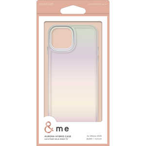 エレコム ELECOM iPhone 15(6.1インチ) ハイブリッドケース/&Me/オーロラ/クリア PM-A23AHVCACR エレコム ELECOM iPhone 15(6.1インチ) ハイブリッドケース/&Me/オーロラ/クリア PM-A23AHVCACR