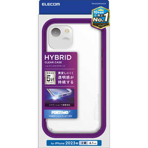 쥳 ELECOM iPhone 15(6.1) ϥ֥åɥ/եƥ(R)/ꥢ PM-A23AHVCK2CR