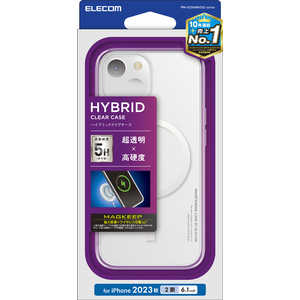 エレコム ELECOM iPhone 15(6.1インチ) ハイブリッドケース/MAGKEEP/ホワイト PM-A23AMAG02WH エレコム ELECOM iPhone 15(6.1インチ) ハイブリッドケース/MAGKEEP/ホワイト PM-A23AMAG02WH