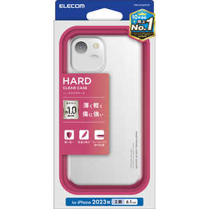 エレコム ELECOM iPhone 15(6.1インチ) ハードケース/ストラップホール付キ/クリア PM-A23APVCR エレコム ELECOM iPhone 15(6.1インチ) ハードケース/ストラップホール付キ/クリア PM-A23APVCR