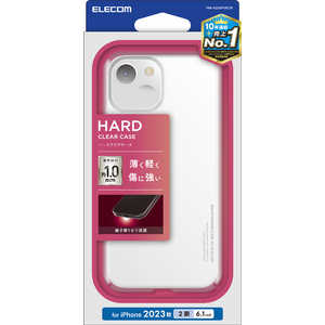 エレコム　ELECOM iPhone 15(6.1インチ) ハードケース/極ミ/クリア PM-A23APVKCR