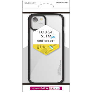 エレコム ELECOM iPhone 15 Plus(6.7インチ) ハイブリッドケース/背面クリア/ブラック PM-A23BTSLFCBK エレコム ELECOM iPhone 15 Plus(6.7インチ) ハイブリッドケース/背面クリア/ブラック PM-A23BTSLFCBK