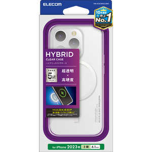 エレコム ELECOM iPhone 15 Pro(6.1インチ) ハイブリッドケース/MAGKEEP/ホワイト PM-A23CMAG02WH エレコム ELECOM iPhone 15 Pro(6.1インチ) ハイブリッドケース/MAGKEEP/ホワイト PM-A23CMAG02WH