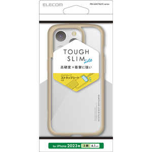 エレコム ELECOM iPhone 15 Pro(6.1インチ) ハイブリッド/背面クリア/カフェオレ PM-A23CTSLFCBE エレコム ELECOM iPhone 15 Pro(6.1インチ) ハイブリッド/背面クリア/カフェオレ PM-A23CTSLFCBE