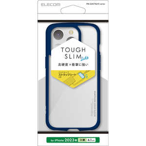 エレコム ELECOM iPhone 15 Pro(6.1インチ) ハイブリッド/背面クリア/ネイビー PM-A23CTSLFCNV エレコム ELECOM iPhone 15 Pro(6.1インチ) ハイブリッド/背面クリア/ネイビー PM-A23CTSLFCNV