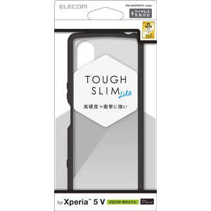 エレコム　ELECOM Xperia 5 V （ SO-53D / SOG12 ） ケース ブラック PM-X233TSLFCBK