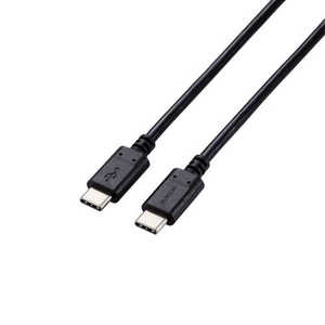 エレコム　ELECOM タイプC ケーブル USB Type C to Type C 1m PD 100W スリムケーブル 小型化コネクタ RoHS指令準拠 ブラック MPACC5P10BK
