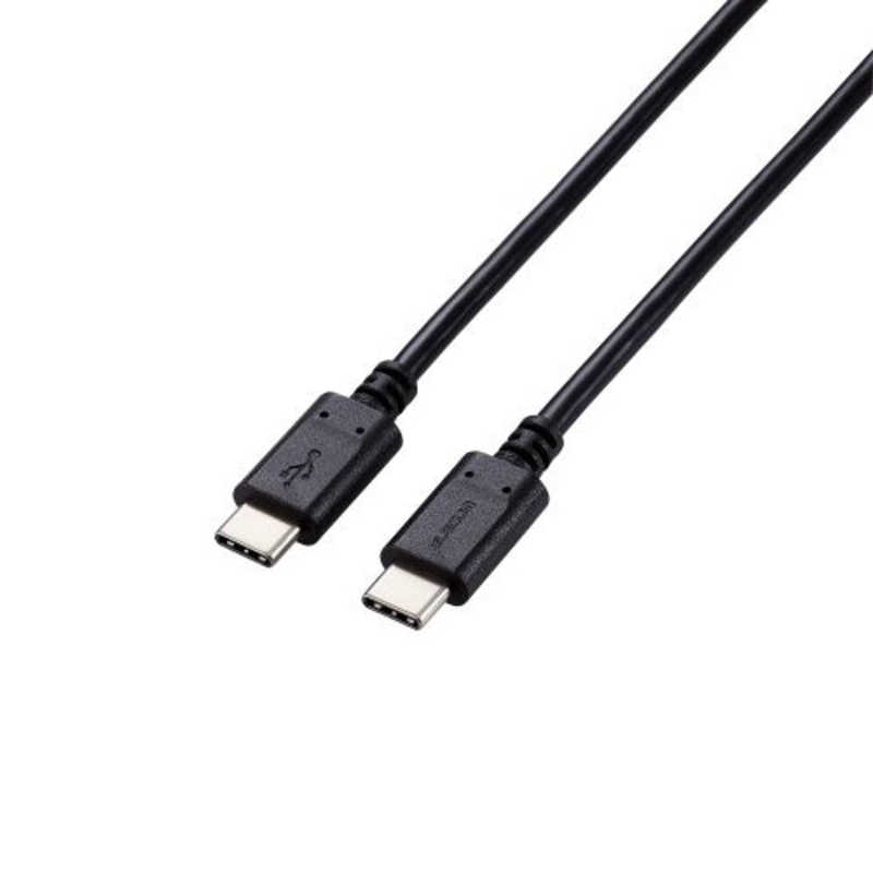 エレコム　ELECOM エレコム　ELECOM タイプC ケーブル USB Type C to Type C 1.5m PD 100W スリムケーブル 小型化コネクタ RoHS指令準拠 ブラック MPACC5P15BK MPACC5P15BK