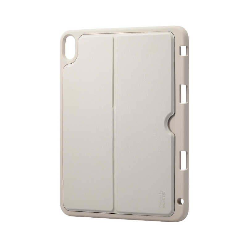 エレコム　ELECOM エレコム　ELECOM iPad 10.9インチ 第10世代 (2022年) 用 ケース ソフト カバー ApplePencil収納可 スタンド付 衝撃吸収 グレージュ TB-A23RUCSTGB TB-A23RUCSTGB