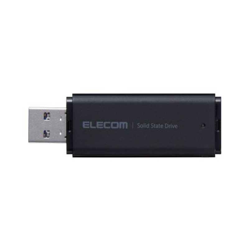 エレコム　ELECOM エレコム　ELECOM SSD 外付け 250GB USB3.2(Gen1) 読込最大400MB/s 超小型 USBメモリ型 ポータブル キャップ式 高速 ブラック ESD-EYB0250GBK ESD-EYB0250GBK