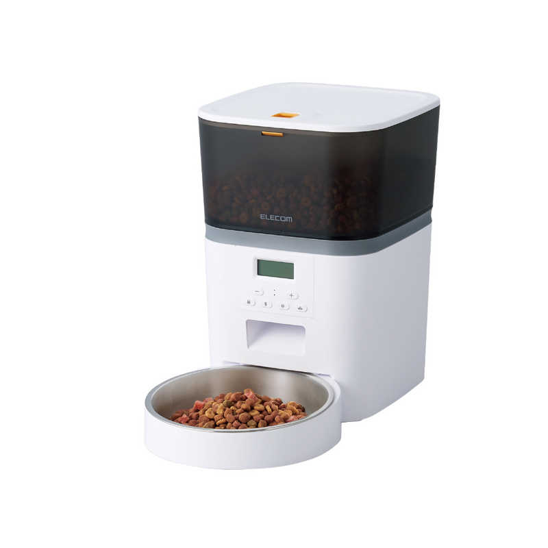 エレコム　ELECOM エレコム　ELECOM ペット用自動給餌器 1匹用 ホワイト PET-AF01WH PET-AF01WH