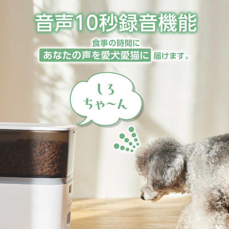 エレコム　ELECOM エレコム　ELECOM ペット用自動給餌器 1匹用 ホワイト PET-AF01WH PET-AF01WH