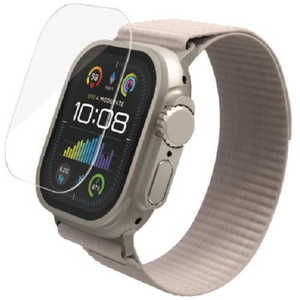 쥳 ELECOM åץ륦å 饹 ݸե Apple Watch Ultra 2 / Ultra [ 49mm ] AW23CFLGAR