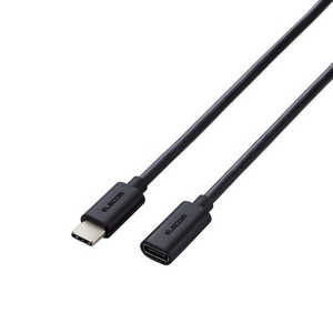 エレコム　ELECOM USB Type C 延長ケーブル 1m PD 60W ブラック MPA-ECC10BK